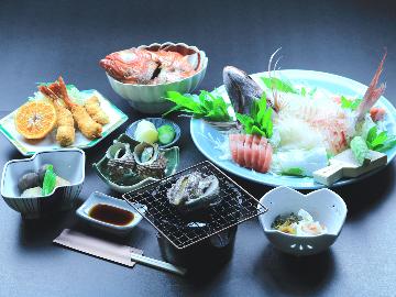 【鮑の踊り焼き付】雲見の新鮮海の幸料理とともに♪...