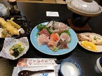 お刺身盛り合わせプラン（夕食、朝食あり）