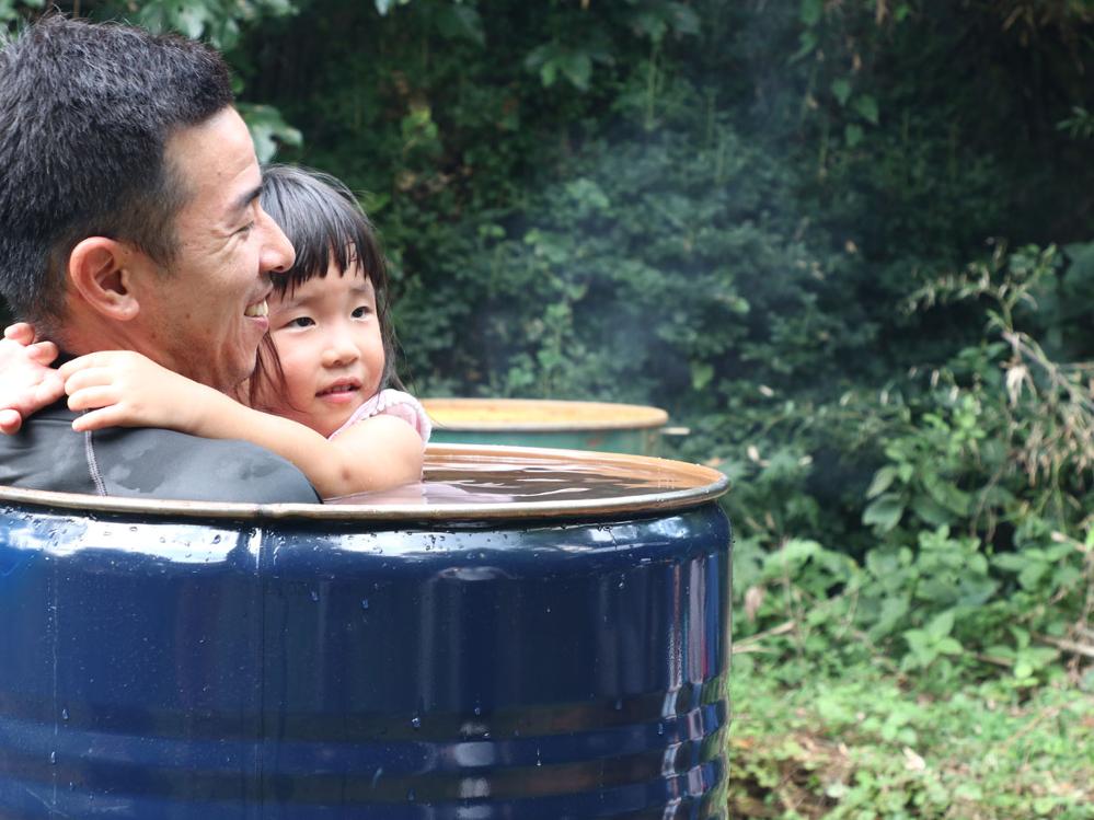 【とっておきの体験・素泊まり】森の中のドラム缶風呂体験