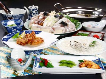【6名様までお部屋で夕食確約】ふぐスタンダード◇2食付◆御宿唯一のふぐ料理！基本コース -冬季限定-