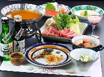 【スタンダード】目の前に広がる牧場・信州の自然を満喫♪地元食材を豊富に使ったおまかせお鍋＆天然温泉★