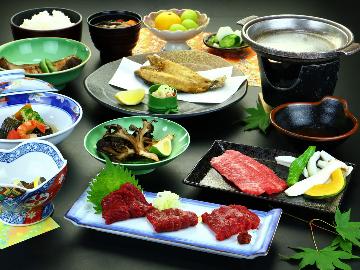 ＼GWのご予約はこちらから／とろける赤身が自慢☆馬刺し3種食べ尽くし×会津牛の陶板焼きを堪能