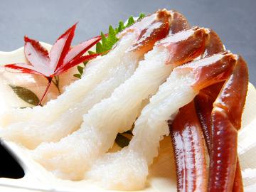 <GoToトラベルキャンペーン割引対象>【当館一押し!】タグ付浜坂産活松葉ガニフルコース★お1人様につき茹で蟹1杯付で大満足♪