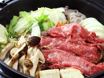 【1年の内で10月だけ!限定プラン】香り・味を満喫しよう!贅沢☆松茸☆すき焼きコース!!