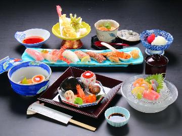 【寿司会席】特上にぎり盛りと季節を感じるお料理を味わう贅沢寿司会席プラン！！