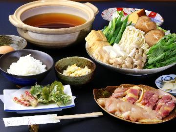 【淡海地鶏鍋プラン】堅田産◆淡海地鶏を思う存分味わう♪【1泊2食付き】