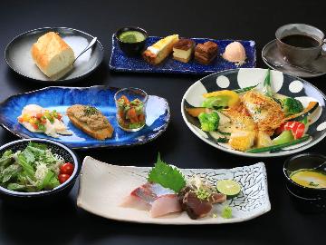 【スタンダード】メインはお肉orお魚でチョイス☆旅館で食べるフレンチコース