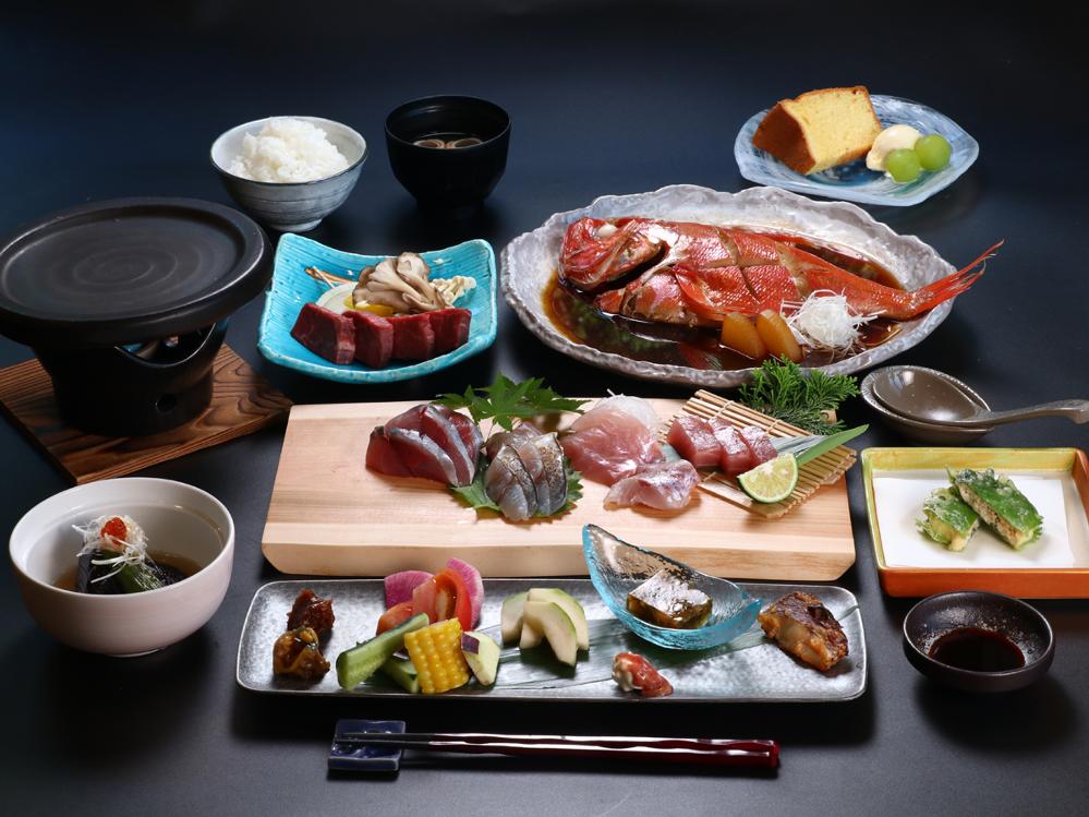 2食付◆ 下田産金目鯛&国産肉！素材にこだわった本格手作り和食★