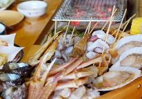 まな板盛りと海鮮炭火焼(通年プラン）