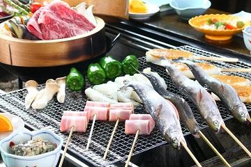 ヘブンス園原まで車で20分　★せいろ蒸し・囲炉裏料理★