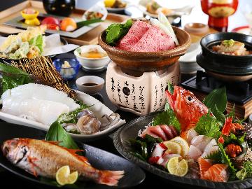 秋【アオリイカコース】アオリイカ姿造り・のどぐろ・地魚盛り合わせプラン