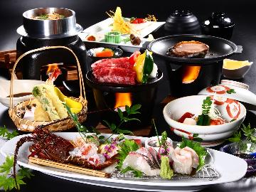 グレードアップ◆ 伊勢海老＆鮑＆黒毛和牛　至高の旬味[GP2食付]