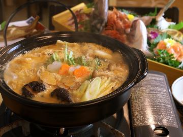 【冬のグルメ王】一味違う『あんこう鍋』と海鮮舟盛の豪華コラボ［旅館-2食付］