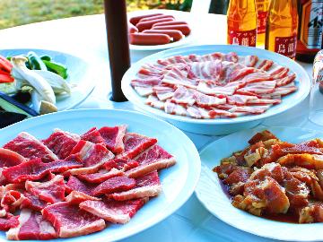 【BBQ】湖畔のデッキでサンセットＢＢＱ♪一泊二食付き