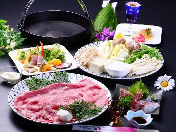 【松コース】厳選近江牛使用！しゃぶしゃぶorすき焼きセレクト