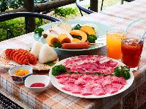 【BBQ】湖畔のデッキでサンセットＢＢＱ♪一泊二食付き