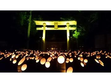 幻想的イベント【1万本の竹灯籠・安曇野神竹灯(あづみのかみあかり)《6日間限定》】1,000円クーポン付