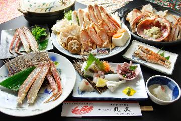 <1日3組限定>【貸切風呂】OK浜坂港直送・(個室で)タグ付き活松葉カニフルコース