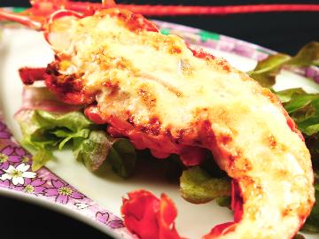 【伊勢海老2品付き】お造りと鬼殻焼にヒラメの舟盛り・和牛すき鍋まで！相差グルメで豪華食旅♪-2食付-