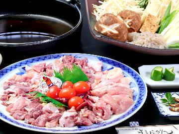 【1泊2食付き】近江軍鶏を贅沢にすき焼きで♪しっかりとした歯ごたえをお楽しみください♪