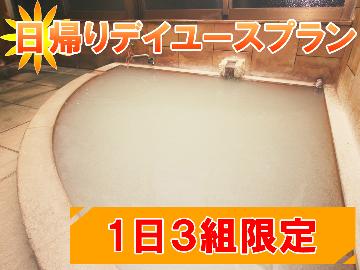 ◎【日帰り】ハイキング帰りに入浴休憩♪1日3組限定！天然温泉デイユースプラン[個室利用OK]