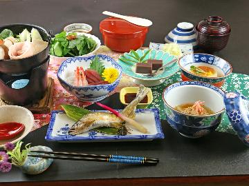 【松葉水晶】天然名水で作る絶品水菓子と季節の会席をご堪能ください♪《1泊2食付》