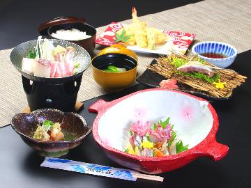 【みんなで！徳島旅行割】【地魚定食コース】地元で獲れた新鮮な魚介類！リーズナブルに定食にしました！！