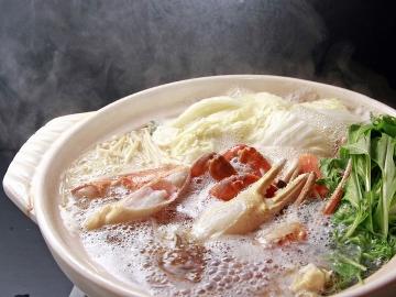 【HP限定価格】期間： 11月7日~3月31日【焼き蟹＆かにすき☆お一人様1杯使用】冬の味覚をリーズナブルに♪満足コース