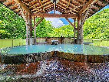 【夕食付・朝食なし】温泉好きなら1度は行きたい！ふたつの源泉を堪能できる絶景露天の秘湯宿♪