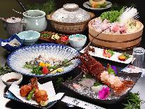 ＜冬季＞ふぐ＆メインチョイス◆ 伊勢海老orふぐ魚醤焼orふぐ白子☆