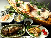 【12/1～3/20限定】若狭の冬！海の幸を豪華に満喫★【舟盛り＆焼きガニもついてくる！！】1泊2食