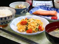 【朝食付】自家製米を使った ほかほかごはん・手作りおかず・お味噌汁の＜和朝食＞で元気に出発！