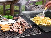 【手ぶらでBBQ／2食付】＜バンガロー＞食材も道具もぜんぶお任せ！朝は洋食♪《3時間コース》