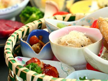 地元の特産品を活かした季節会席＜スタンダード・2食付＞