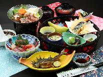 【会津地鶏コース】◇旨味が凝縮された地鶏と鮎の会席料理～癒しの湯でゆったりとしたひと時～