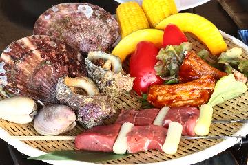 ベストレート保証◆夏休み☆期間限定【BBQ海鮮グルメ】鮑付きの海鮮BBQ！ガーデンサイドで♪-2食付-