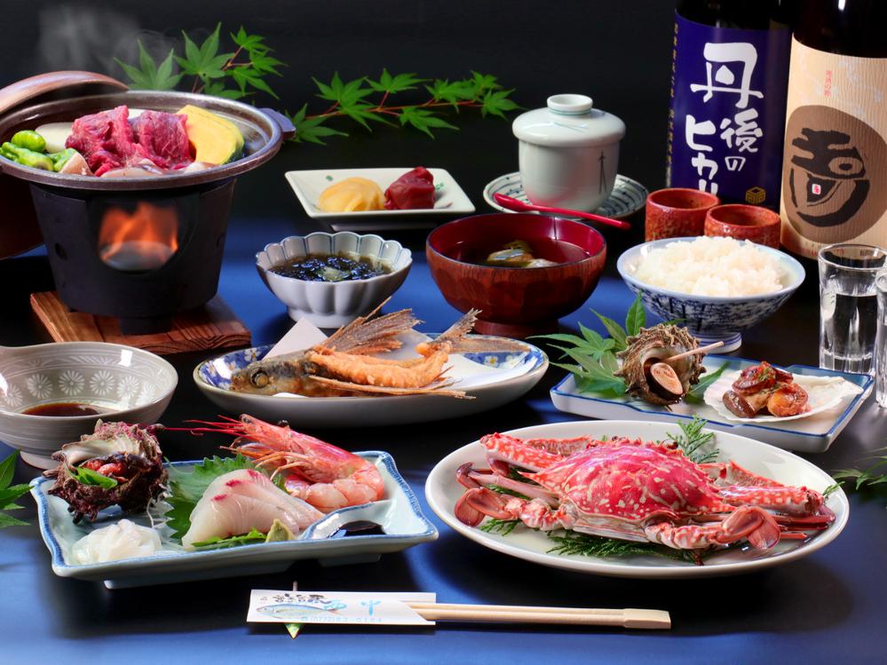 【海鮮会席★2食付】久美浜の旬の味覚を堪能！釣り・アクティビティに最適！