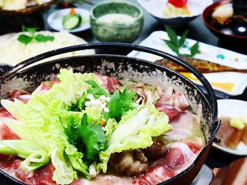 しし鍋付◆ぽかぽかお鍋でいただく国産猪豚　〆はおうどんで　-2食付-