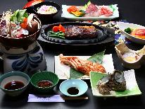 【グレードアップ】伊勢海老活造り（※2名様以上～）、船盛りに黒毛和牛陶板焼きなど豪快な「松」コース