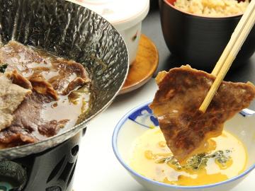 【冬季限定】　信州の冬を楽しむ♪源泉かけ流し温泉×信州牛のすき焼き鍋×ふぐのちり蒸し　馬刺し付　《１泊２食付》