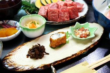 お部屋食プラン　和牛の溶岩石焼きコース