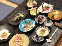 夕食は「創作和食うみ」へGO！人気店とコラボ☆新鮮な魚介を堪能した後は温泉でほっこり♪