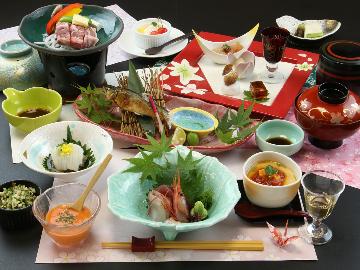 ◆1泊2食◆さくら湯~郷土の味覚とともに楽しむ旬会席~あたたまり湯、美肌の湯~