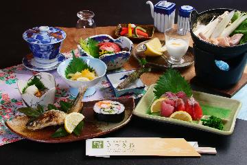 【1泊2食付き】さつき荘のボリューム満点会席！毎日心を込めて作った湯原温泉会席を堪能♪