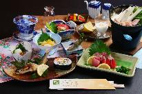 【1泊2食付き】さつき荘のボリューム満点会席！毎日心を込めて作った湯原温泉会席を堪能♪