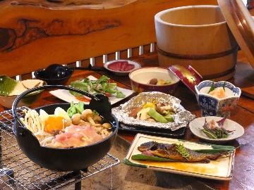 ★【鍋プラン】囲炉裏で味わう鍋料理♪木曽の伝統を感じる築130年の宿で過ごす《1泊2食》