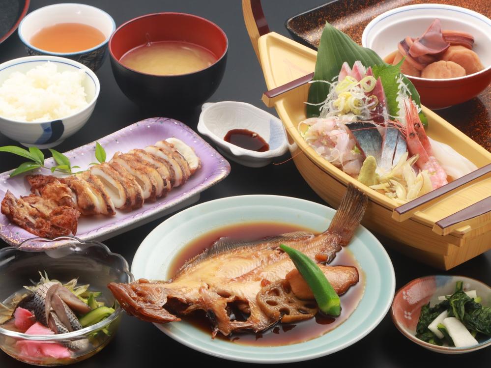 【スタンダード■しまプラン】獲れたて新鮮♪旬の魚介のこだわり会席料理＜１泊２食付＞Wi-Fi完備