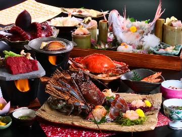 三大味覚◆ 『伊勢海老＆アワビ＆知多牛＆活き造り』【個室食対象】