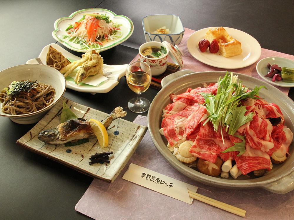 【1泊2食】お得意様に人気♪みゆきポークに信州牛、自家製野菜の創作家庭料理≪スキー場徒歩3分≫