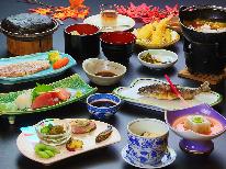 【ネット予約限定５大特典付き】神水館の極上の味覚と美肌の湯　会席料理全12品 上州麦豚三波石焼き会席